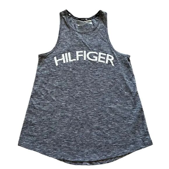 2 for $30 Tommy Hilfiger Charcoal Sport Sleeveless Athletic Workout  Top SZ S - Picture 1 of 11